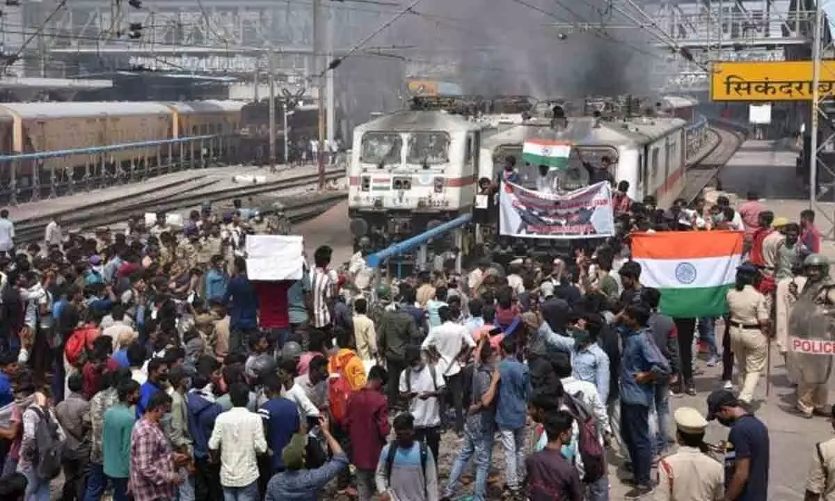 Agnipath agitation: Trains cancelled, some diverted