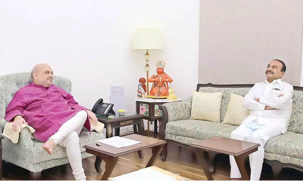 Eatala meets Amit Shah; likely to get top party post