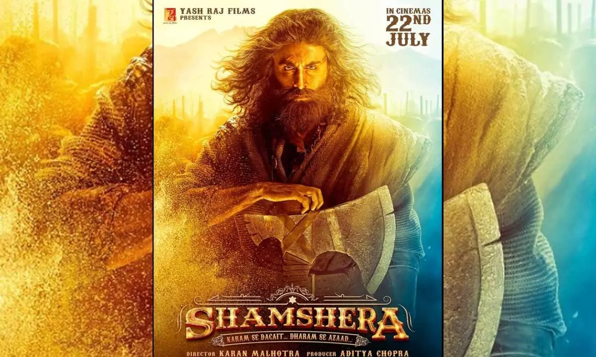Ranbir Kapoor and Vaani’s Shamshera first look poster is unveiled!
