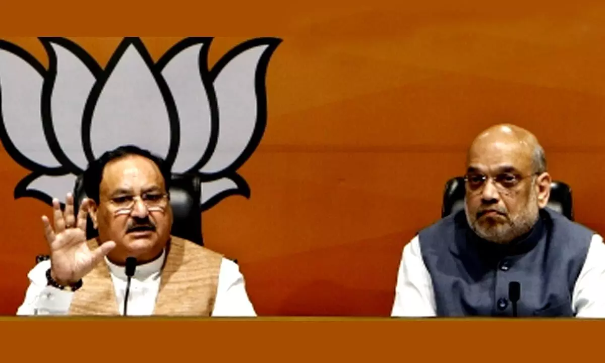 BJP chief JP Nadda and Union Home Minister Amit Shah
