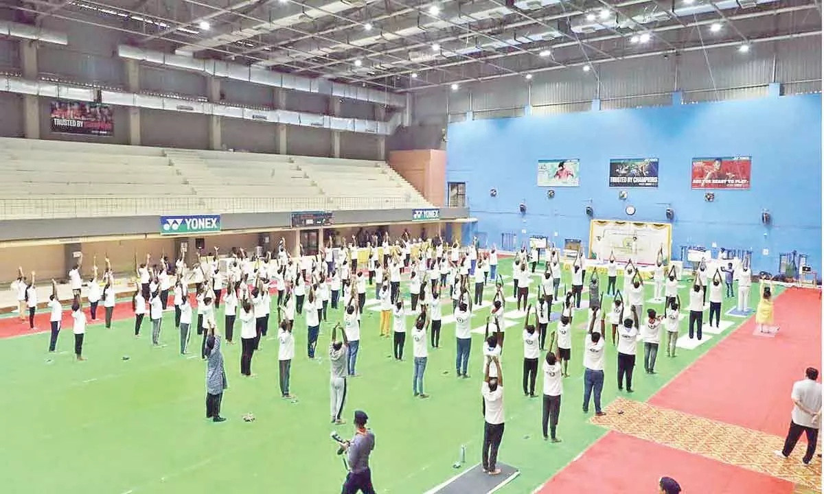 Hyderabad: SCR celebrates International Day of Yoga