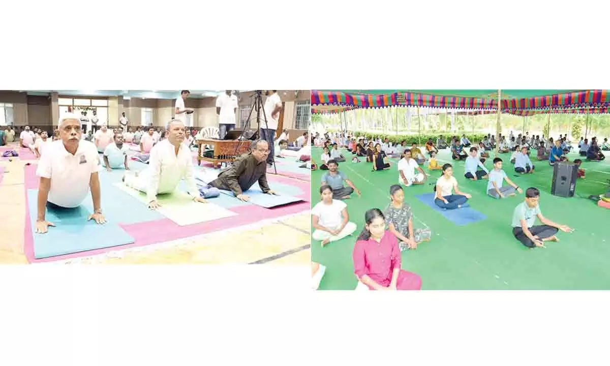 Various institutes and organisations hold special programmes to propagate the importance of yoga