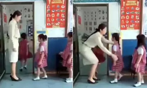 Trending Video Of A Teacher Greeting Her Students