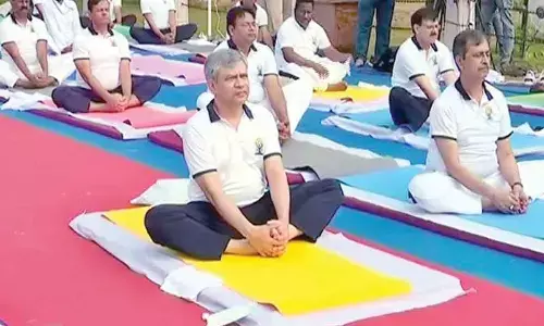 Thousands gathered at historical sites in Odisha, including the Jagannath temple in Puri and Sun Temple in Konark, for the International Yoga Day.