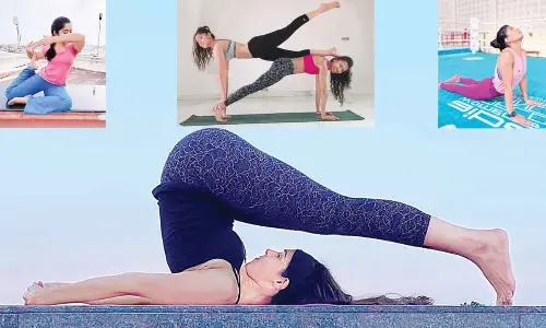 Women celebs bat for yoga big time on International Yoga Day