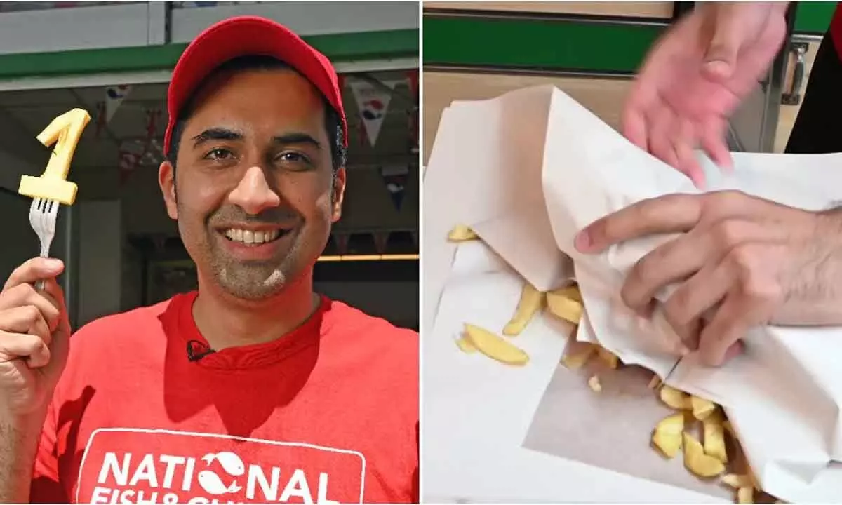 Man From UK Set New Guinness World Record For Fastest Time To Wrap Five Portions Of Chips
