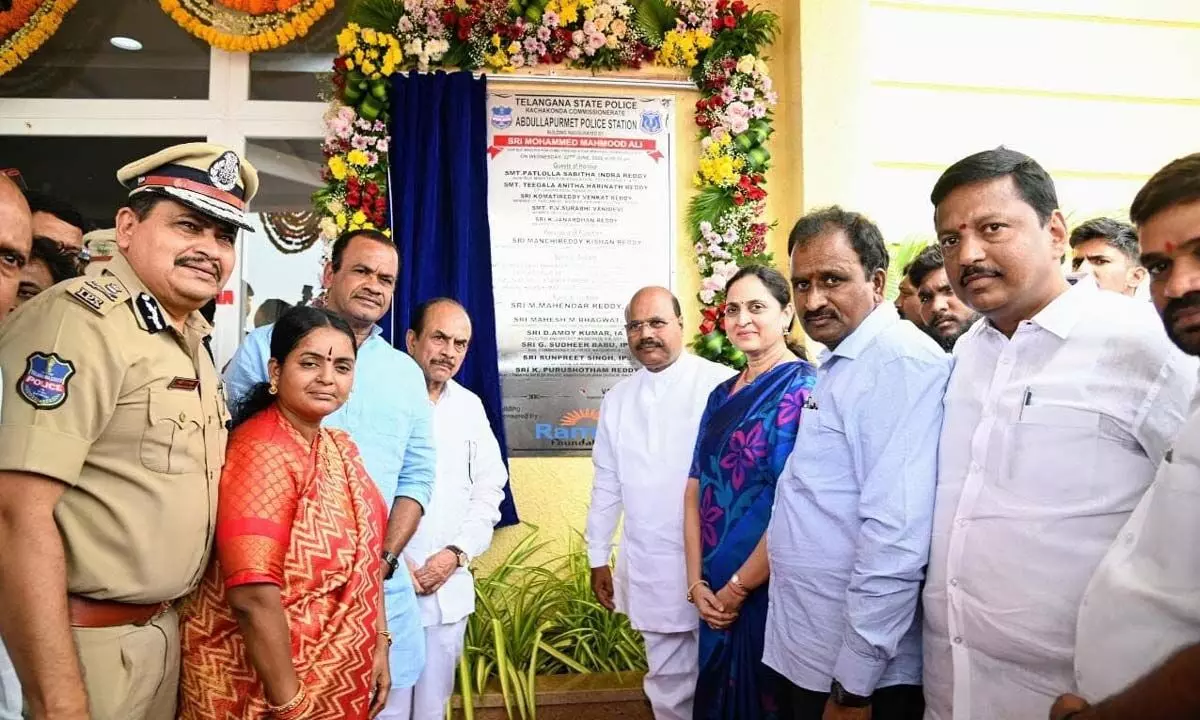 HM Mahmood Ali inaugurates PS in Abdullahpurmet