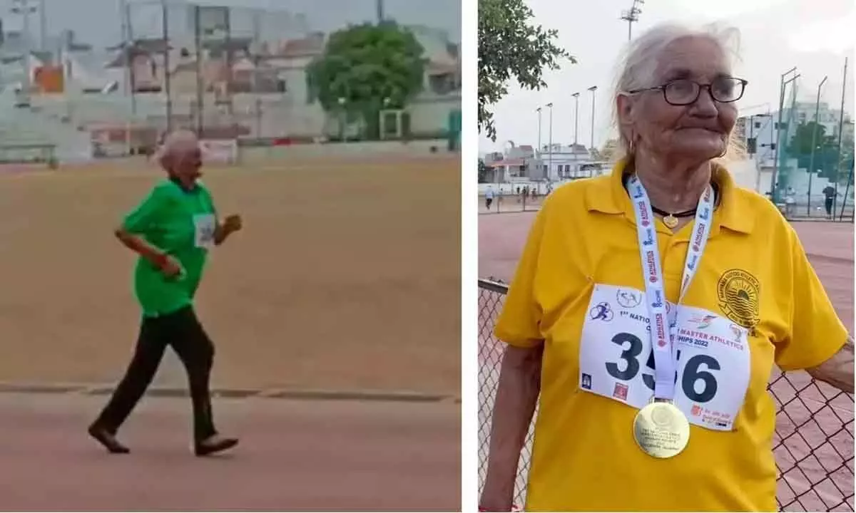 105-year-old Women sets 100 mm record, wins Gold: Wish to know her diet?