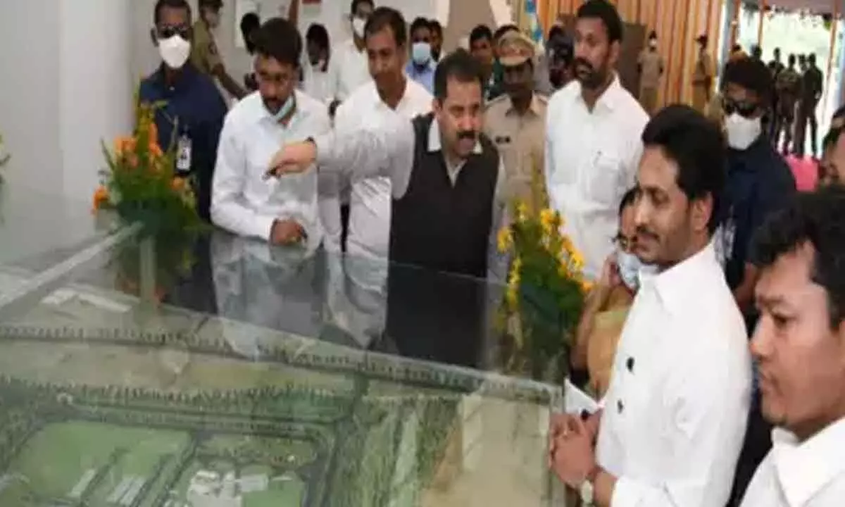 YS Jagan lays the foundation stone for Apache Industry in Tirupati