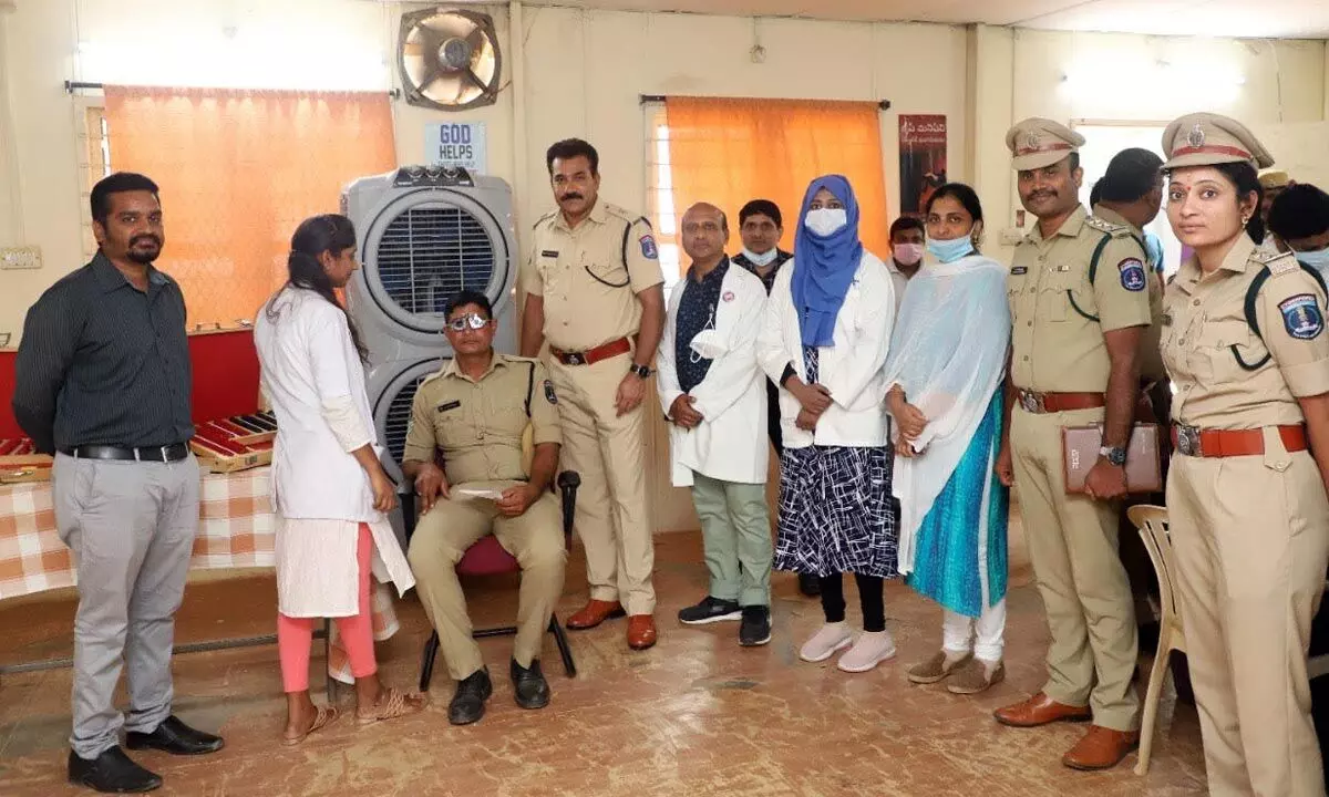 Free eye examination camp organised at Cyberabad Commissionerate