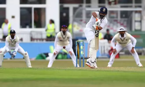 India are playing a practice game against Leicestershire