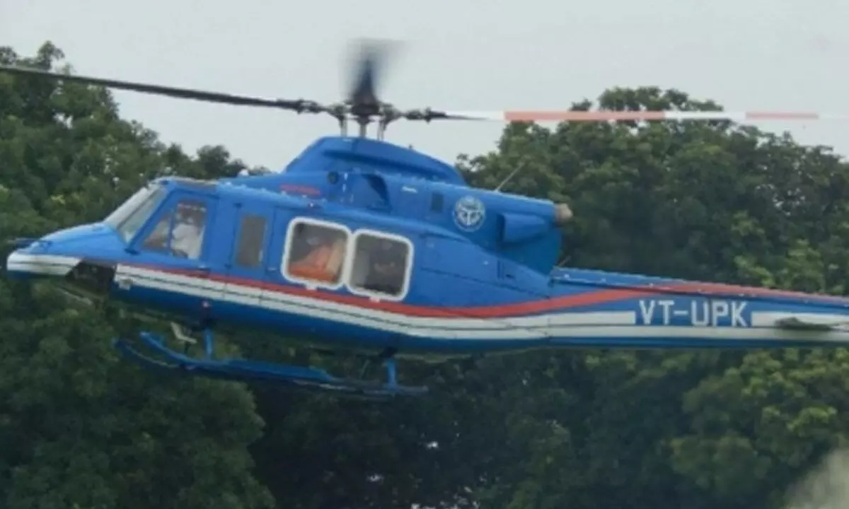 Yogis chopper makes emergency landing in Varanasi