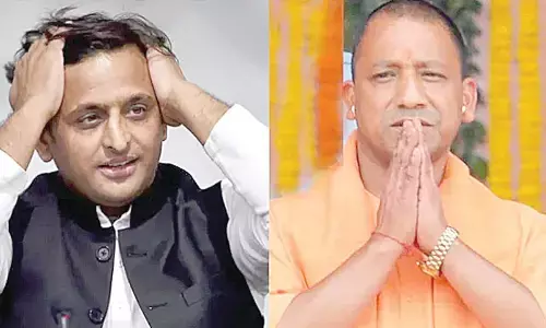 Akhilesh Yadav and Yogi Adityanath