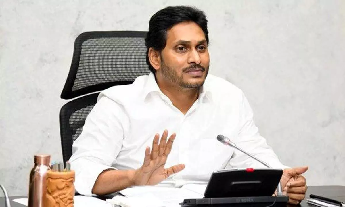 YS Jagan gives directions to officials on distribution of Tabs to students