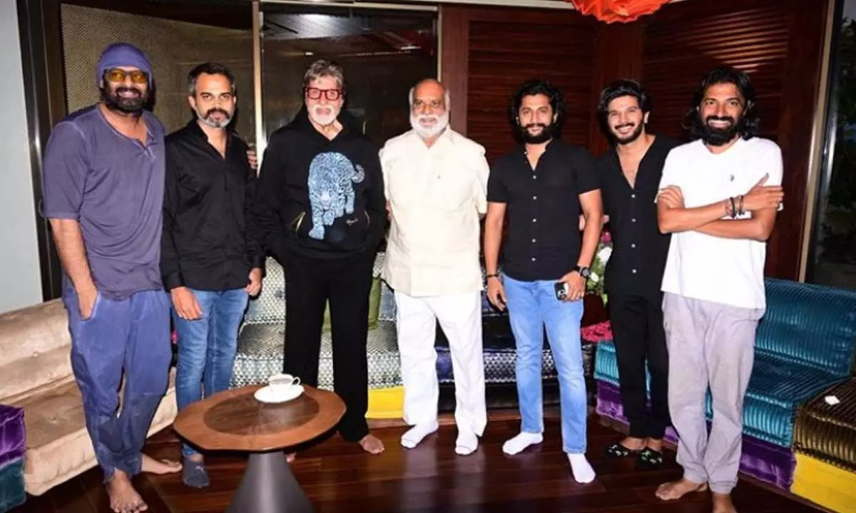 Amitabh Bachchan Shares A Pic With Stars Of Tollywood Prabhas, Nani, Raghavendra Rao And Nag Ashwin
