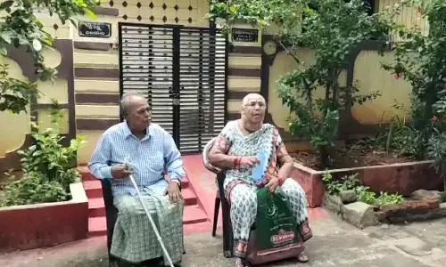 Son & wife harasses elderly couple