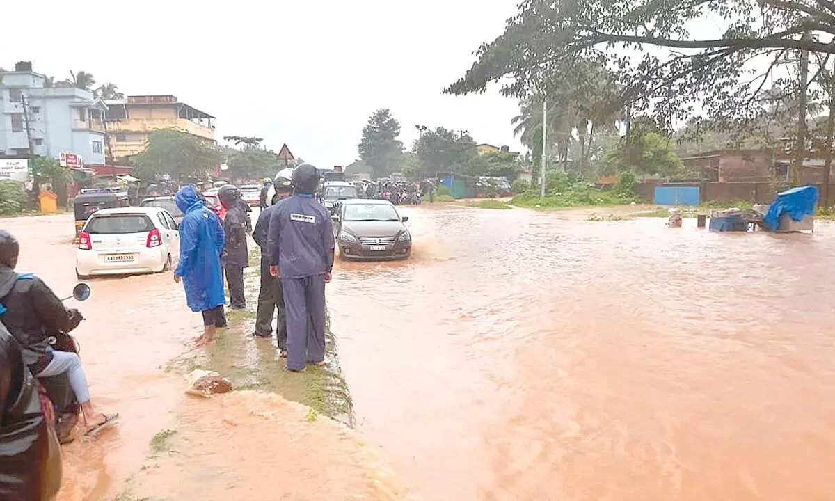 Monsoon rain drowns coastal cities in State