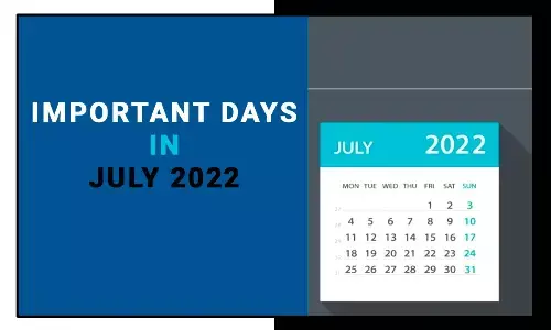 Important Days in July 2022
