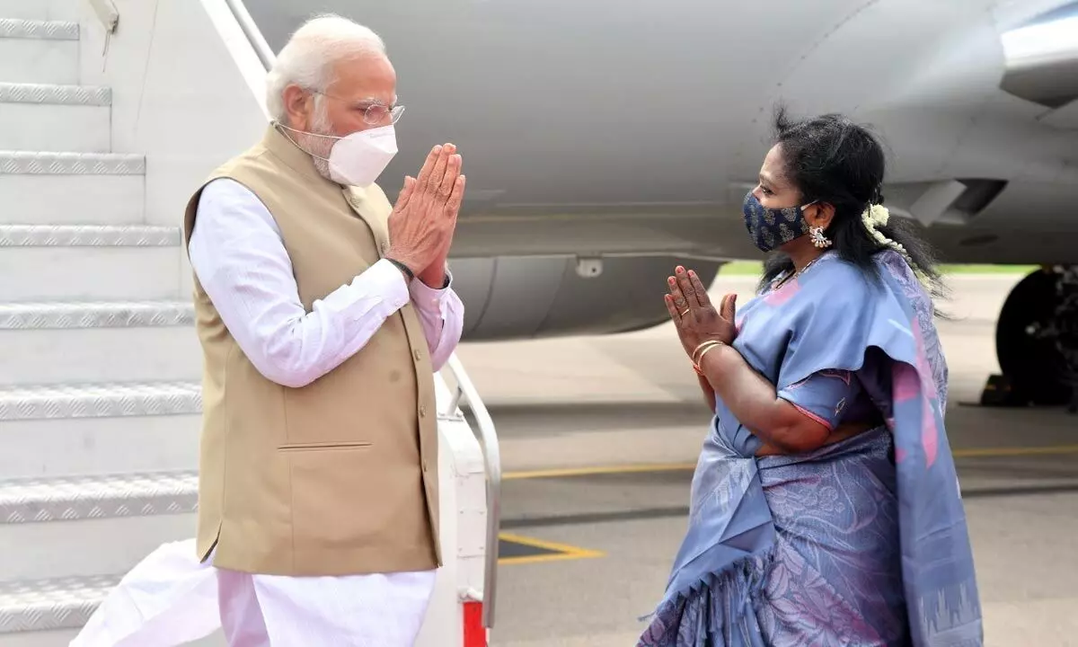 PM Modi reaches Hyderabad to attend BJP national executive