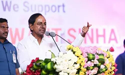 Telangana Chief Minister and TRS party chief K Chandrashekar Rao