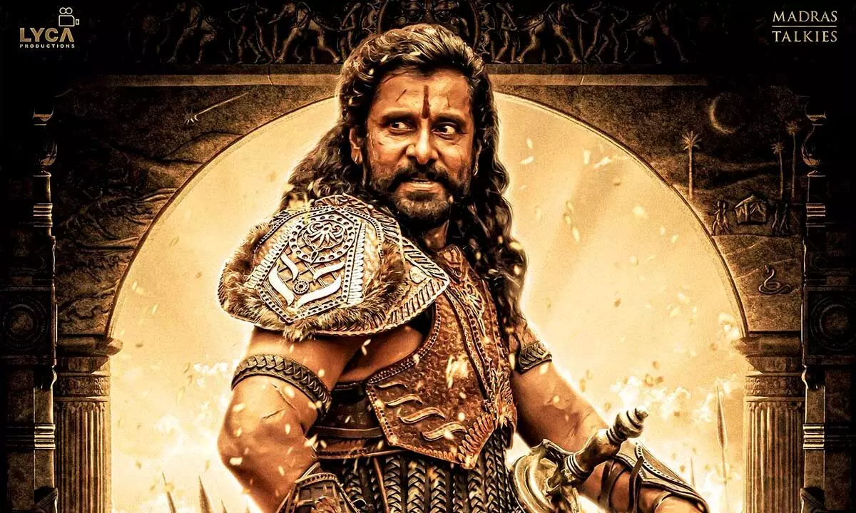 Kollywood’s ace actor Vikram’s first look poster from Mani Ratnam’s Ponniyin Selvan is out!