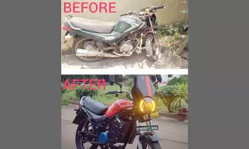 Dhenkanal: Abandoned bike turns e-bike, costs 20 paise/km