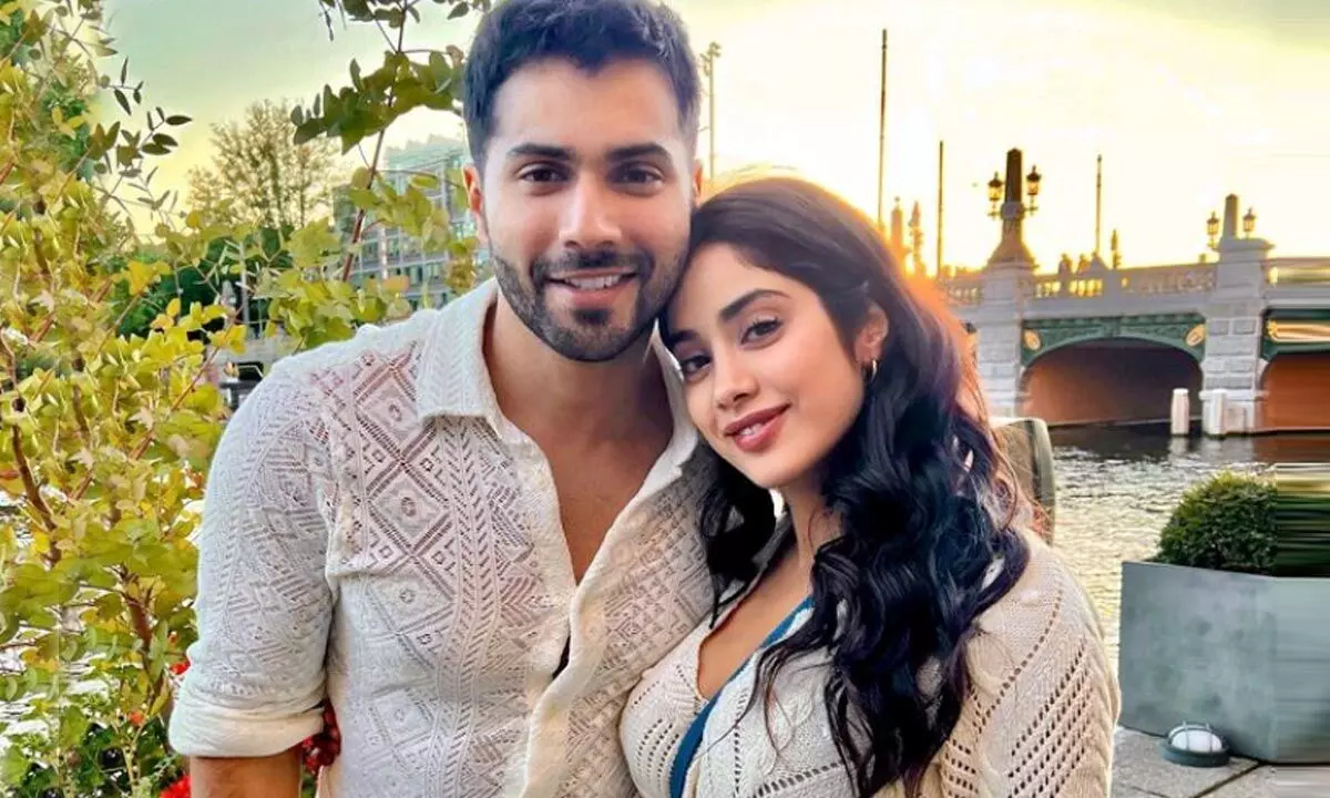Janhvi and Varun look great in the new pic and they completed the Amsterdam schedule of the Bawaal movie!