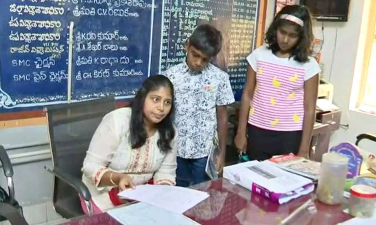 IAS officers children joins Patamata Zilla Parishad school in Vijayawada