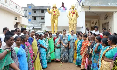 Education Minister Sabitha Indra Reddy laid the foundation stone for Dwakra building construction works