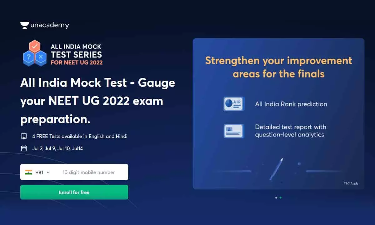 Unacademy Announces Second Edition of its biggest All India Mock Test for NEET (UG) Aspirants