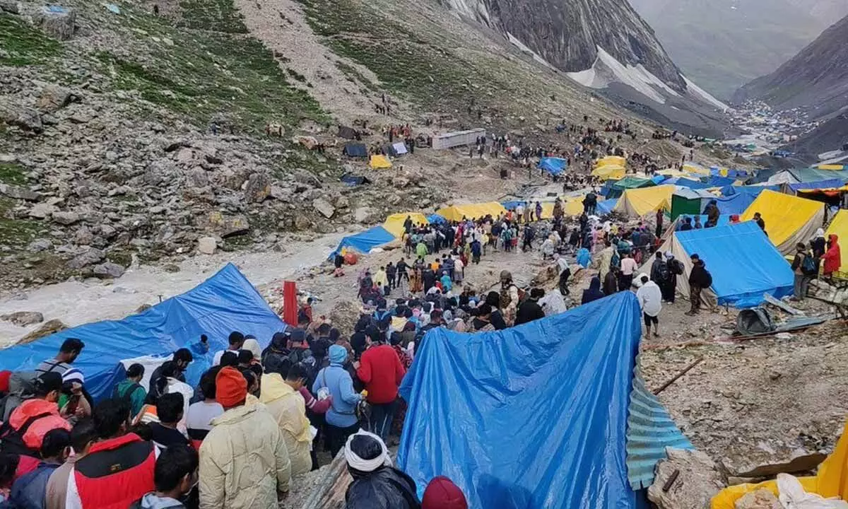 Cloudburst near Amarnath Cave, injuries reported