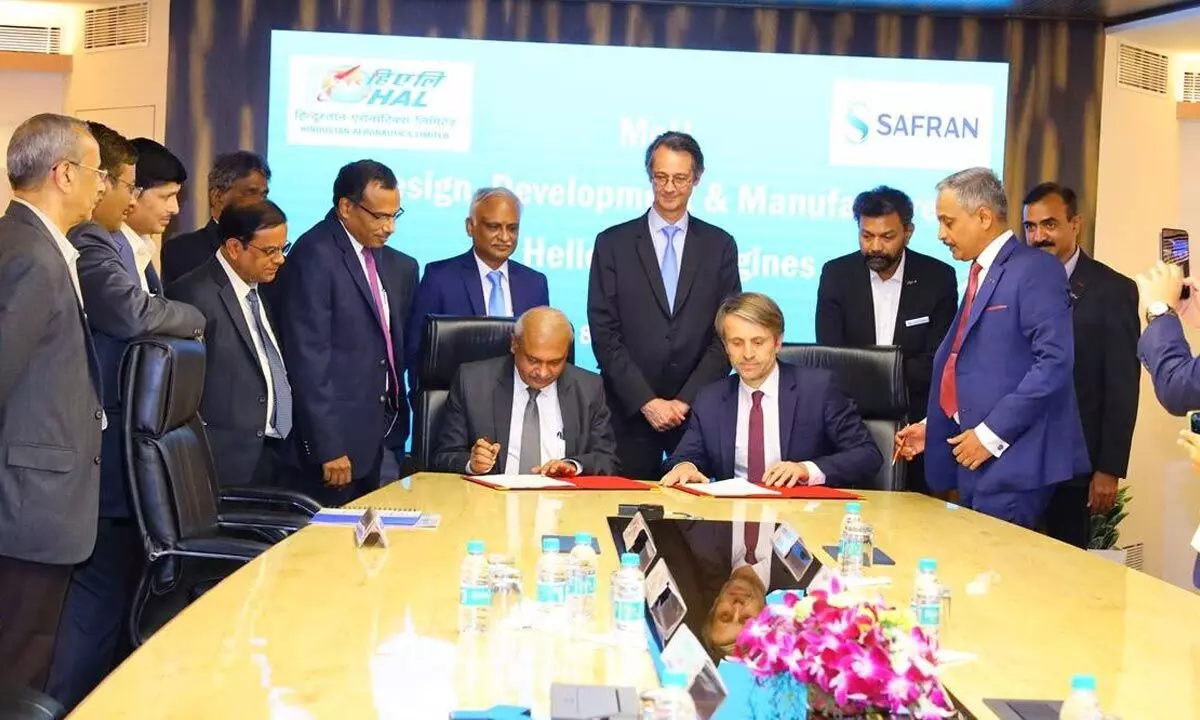 HAL, Safran signs agreement to develop new helicopter engines in joint venture