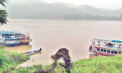 Water flow near Pochavaram village of VR Puram mandal