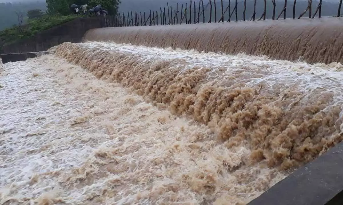 Heavy inflows: More water being released into down stream
