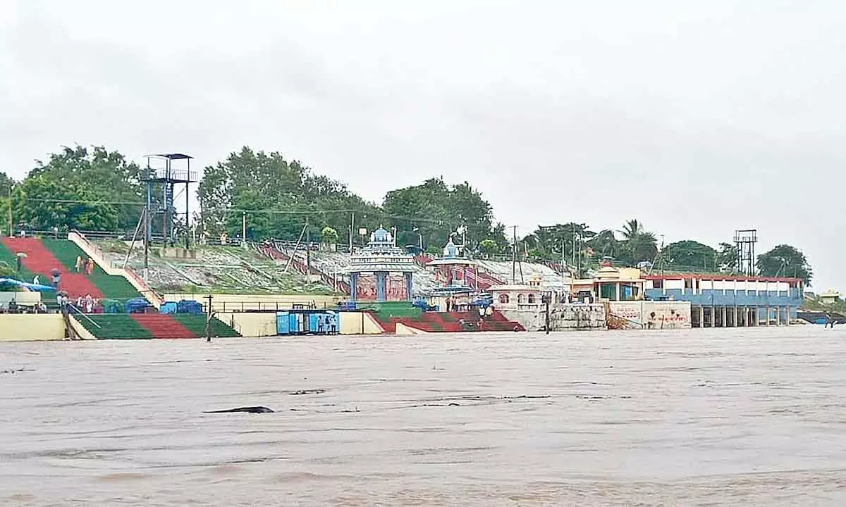 Godavari flood level at Bhadrachalam.