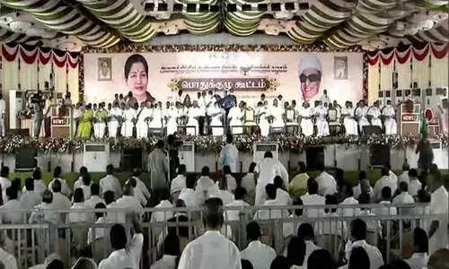 AIADMK general council meeting in Chennai (Photo:ANI)