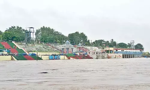 Godavari flood level at Bhadrachalam.