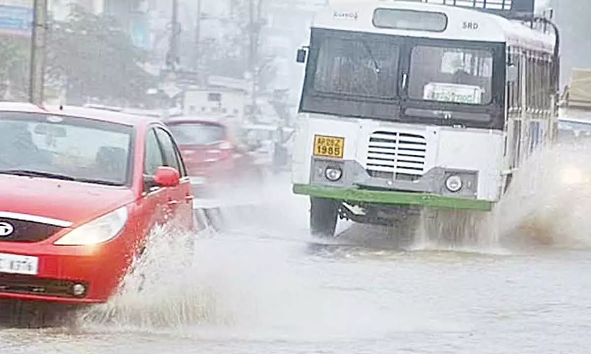 Buses bear rain brunt across Telangana