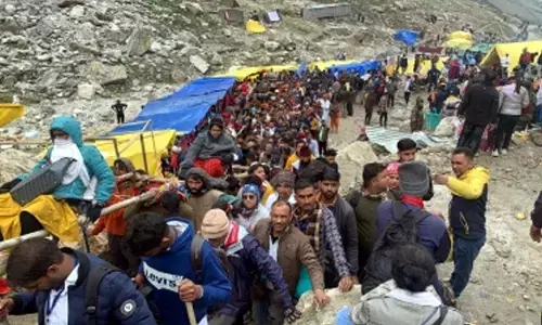 Amarnath Yatra: Charri Mubarak taken for Bhoomi Pujan to Pahalgam