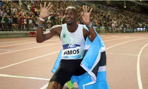 Olympic medalist Amos suspended for doping
