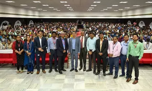 Team from Cognizant with the faculty of GITAM in Visakhapatnam on Wednesday