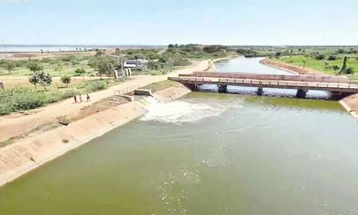 High Level Canal of TB dam in Anantapur