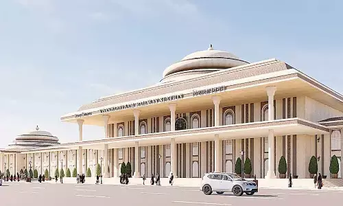 A model of revamped Visakhapatnam Railway Station