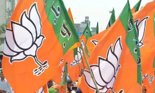 Vijayawada: BJP stages state-wide protests, demands distribution of free rice