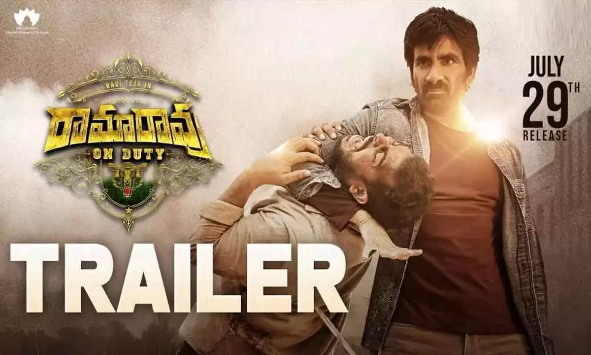Ravi Tejas Ramarao On Duty Trailer Is Out…