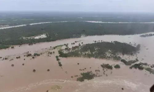 Godavari flows above danger mark at Andhra Pradeshs Dowleswaram