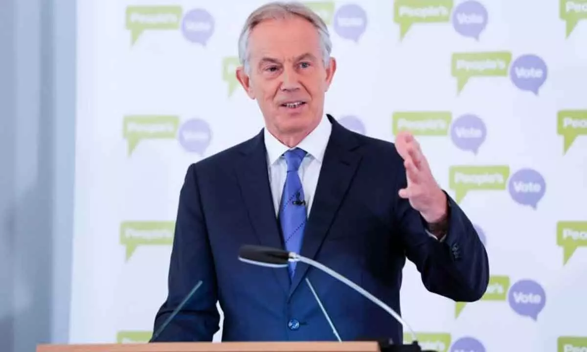 former British prime minister Tony Blair