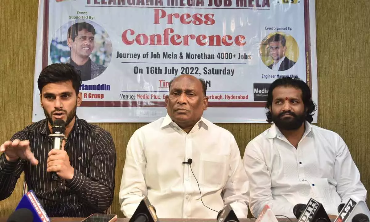 Mega job mela in Hyderabad on July 27