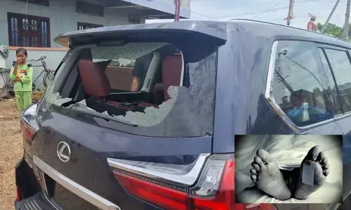 Man dies after car plunges into roadside well in Jagtial