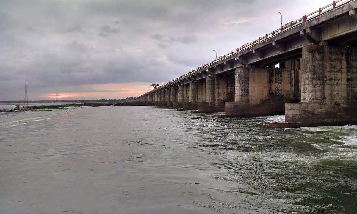 Godavari flows steadily at Dhawaleswaram, 8,700 causes released to crops canals